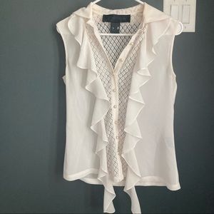 Xs kardashian collection white lace top